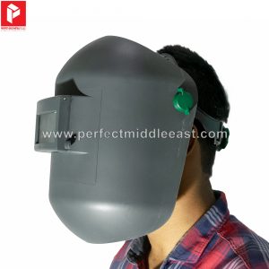 Light weight welding helmet with flip up lens.