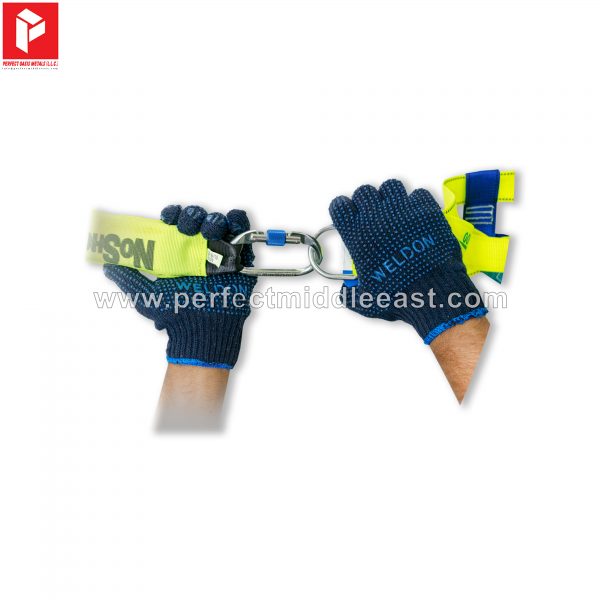 Blue Dotted Gloves Weldon