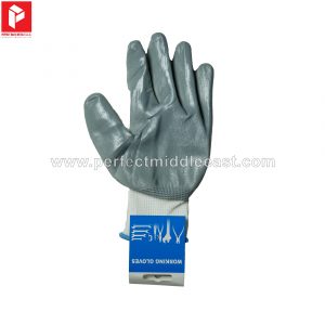 Hand Gloves Grey/White
