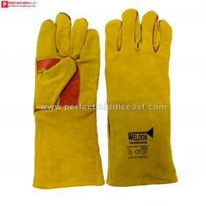 Welding Gloves Hockey Palm Yellow