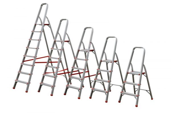 Aluminium Household Ladder Step 4, 5, 6, 7, 8, 9