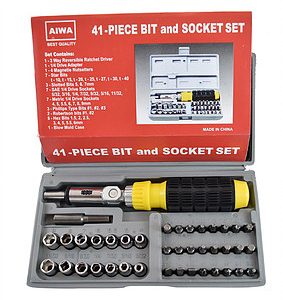 Socket and Bits Set 41pc AIWA A761