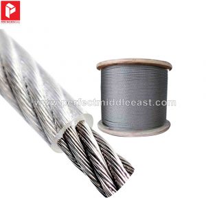 Wire Rope G.I. Fiber Core (Clear PVC Coated)