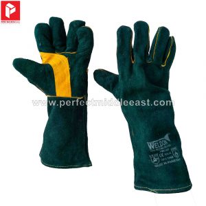 Welding Gloves Hockey Palm Dark Green
